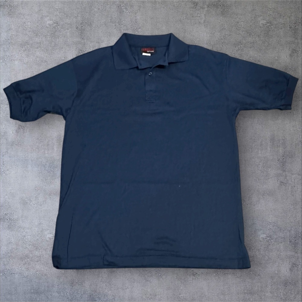 Men's Navy Blue Sunbelt Sportswear Polo‎ Shirt Size L Short Sleeve
